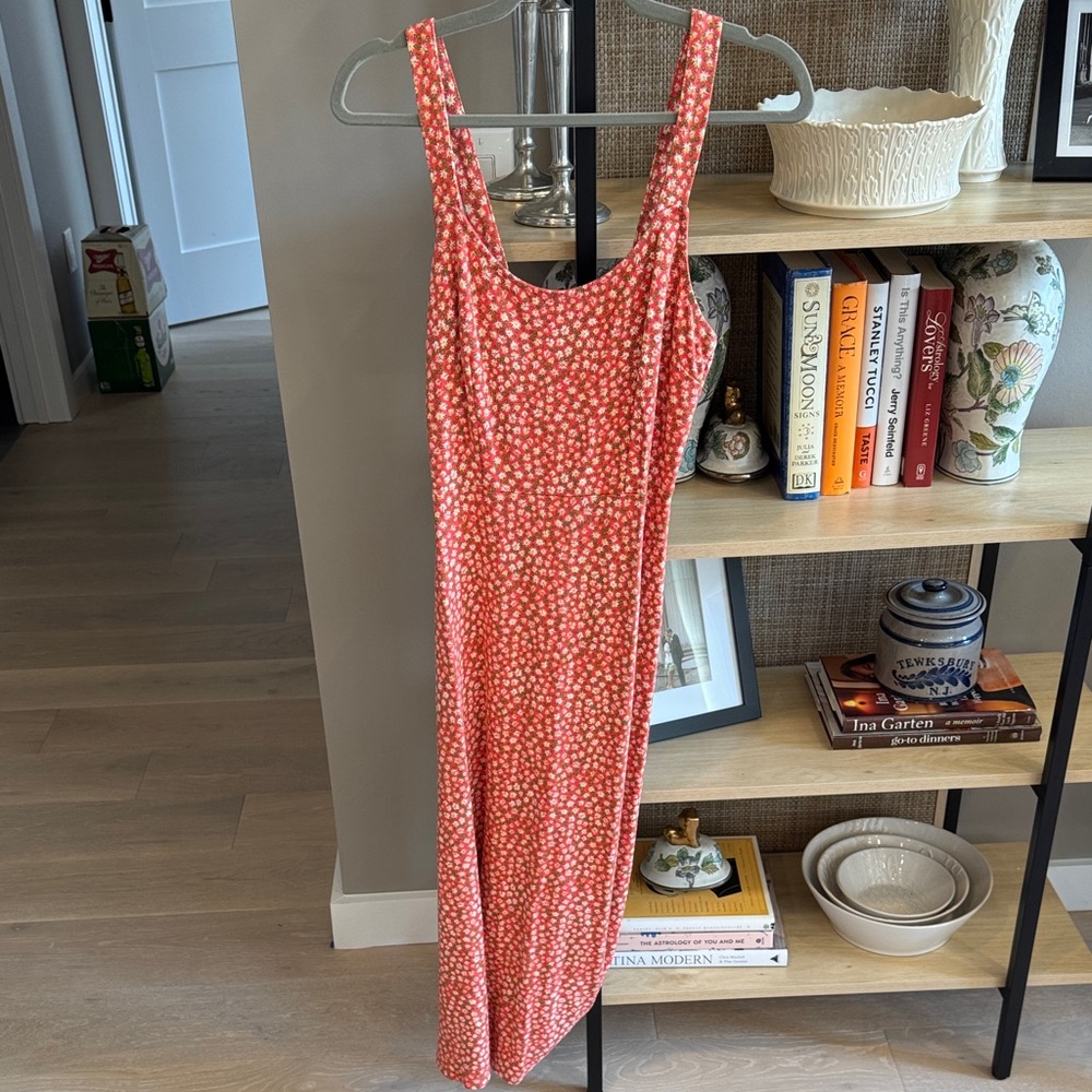 Free People Red Floral Maxi Dress